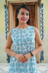 Chic Floral Printed A-Line Kurti with Straight Palazzo Set